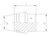 Coupling Ports for W-din, L Series Light, VKA-S-WDN