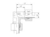 Equal Elbow Connector, S Series Heavy, W-S-90