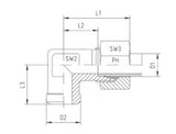 Coupling Bodies Elbow, L Series Light, WAS-L-STR