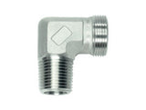 Stud Elbow Connector to NPT, L Series Light, WE-LN-90
